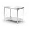 Hendi Mitteltisch mit Ablage – verschraubt, Tiefe 600 mm, Profi Line, 1000x600x(H)850mm