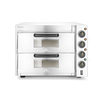 Hendi Doppeldeck-Pizzaofen 3000W, Silber, 230V/3000W, 580x560x(H)435mm