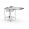 Hendi Tisch mit Spüle, Ablageboden und Platz für Geschirrspüler, links, 1200x700x(H)850mm
