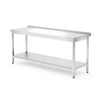 Hendi Wandtisch mit Ablage – verschraubt, Tiefe 700 mm, Profi Line, 1800x700x(H)850mm