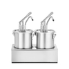 Hendi Saucenspender, Edelstahl, Zweier-Set, 9L, 400x200x(H)440mm