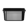 Hendi Gastronorm-Behälter 1/2, Profi Line, GN 1/2, 9,5L, Schwarz, 325x265x(H)150mm