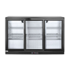 Arktic Kühlschrank mit drei Schiebetüren an der Bar, 254L, Schwarz, 220-240V/160W, 1350x520x(H)865mm