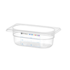 Hendi Gastronorm-Behälter 1/9, GN 1/9, 0,6L, Transparent, 176x108x(H)65mm