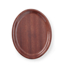 AmerBox Serviertablett in Holzoptik, oval, Mahagoni, 200x265mm