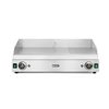 Hendi Grillplatte, Profi Line, 2/3 glatt, 1/3 gerillt, 230V/3500W, 697x474x(H)241mm