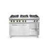 Hendi Gasherd Kitchen Line 6-flammig mit Ofen GN 1/1, Kitchen Line, 230V/3000W, 28,5kW, 1200x722x(H)900mm