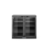 Arktic Bar-Kühlschrank mit doppelter Tür, 158L, Schwarz, 220-240V/160W, 900x530x(H)870mm