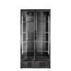 Arktic Bar-Kühlschrank mit zwei Türen, 384L, Schwarz, 220-240V/365W, 900x530x(H)1820mm