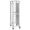 Was Germany Regalwagen CANTINA für 18 Backbleche 60 x 40 cm, 62 x 47 x 171 cm, Chromnickelstahl