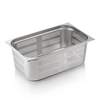 Essentials GN Behälter Set GN 1/1-200 mm, Seiten- & Bodenlochung, Set á 6 Stück, Chromnickelstahl