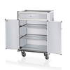Was Germany Minibar Servicetrolley, 85 x 60 x 135 cm, weiß, helle Kanten, Aluminium, MDF