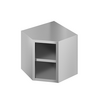 Vaiotec Topline Eckwandhängeschrank / offen, 700 x 700 mm