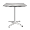 Bolero quadratischer Bistrotisch Edelstahl 1 Bein 70cm