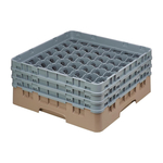 Cambro Gläserspülkorb beige mit 49 Fächern max Glashöhe 17,4cm