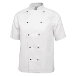Whites Chicago Kochjacke kurze Ärmel weiß XS