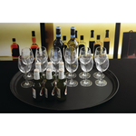 Cambro Camtread Großes Fiberglas-Ovaltablett mit rutschfester Oberfläche Schwarz 600mm