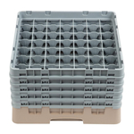 Cambro Gläserspülkorb beige mit 49 Fächern max Glashöhe 25,7cm