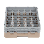 Cambro Gläserspülkorb beige mit 25 Fächern max Glashöhe 13,3cm