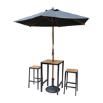 Bolero Stahl- und Akazienholz Barhocker (2 Stück)