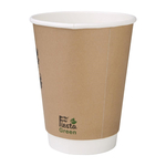 Fiesta Compostable Kompostierbare Heißgetränkebecher doppelwandig 35,5cl (500 Stück)