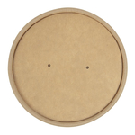 Colpac Recycelbar Kraft Mikrowellen Suppenbecher Deckel 450ml (500 Stück)