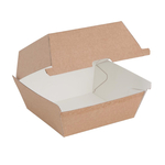 Fiesta Compostable kompostierbare Hamburgerboxen Kraft klein (200 Stück)