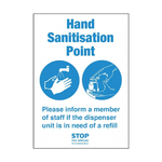 Händedesinfektionspunkt Selbstklebendes Zeichen A4