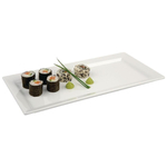APS Pure rechteckige Sushiplatte weiß 35,5 x 18cm