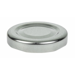 Silberne Kappe für Mini-Milchflasche GL160 (18 Stück)