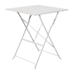 Bolero Perth Grau Gehweg Stil Stahl Tisch Quadratisch 600mm