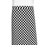 Chaud Devant Domino Bistroschürze schwarz-weiß kariert
