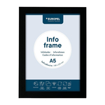 Europel Info-Rahmen / Selbstklebend Set 2 Stück A5 schwarz