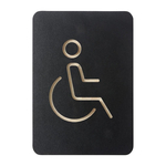 Europel Piktogramm-Schild Rollstuhl schwarz
