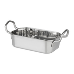 Olympia Tischpräsentation Rechteckige Schale Edelstahl 140x90mm