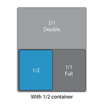 Matfer Bourgeat auslaufsicherer Edelstahl-Deckel GN1/2