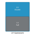 Vogue GN-Behälter Edelstahl 150mm GN2/1
