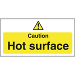Vogue Warnschild "Caution - Hot surface" Heiße Oberfläche