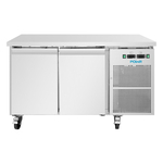 Polar U-Series Doppeltüriger Untertheken-Kühl-/Gefrierschrank 124Ltr