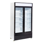 Combisteel Kühlschrank 2 Glastüren Bez-750 Gd