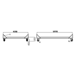 Combisteel Unterbau für Saladette 3 Türen