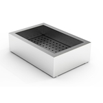 Combisteel Gemahlenes Eis Behälter Aufbau 1/1 Gn