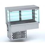 Combisteel Einbaukühlvitrine Eckig  Geschlossen 4/1 Gn