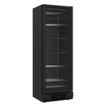 Combisteel Tiefkühlschrank 1 Glastür Schwarz 382L – Breite 640 – Art.-Nr.: 7464.0064