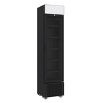 Combisteel Kühlschrank 1 Glastür Schwarz 232L