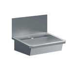 Combisteel Edelstahl Waschbecken 1 Ablasshahn 600mm  Ablaufstopfen Und Schutzwand Inklusive, Exklusiv Hahn