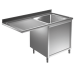 Prismafood Spülmaschinen Spülschrank 1,4m-1 Becken  rechts L50xB40xT25cm STD