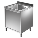 Prismafood Spülschrank 0,8m - 1 Becken  mittig L50xB40xT25cm STD