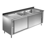 Prismafood Spülschrank 1,6m - 2 Becken  rechts L40xB40xT25cm STD