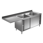 Prismafood Spülmaschinen Spülschrank 1,8m-2 Becken  rechts L50xB50xT30cm STD